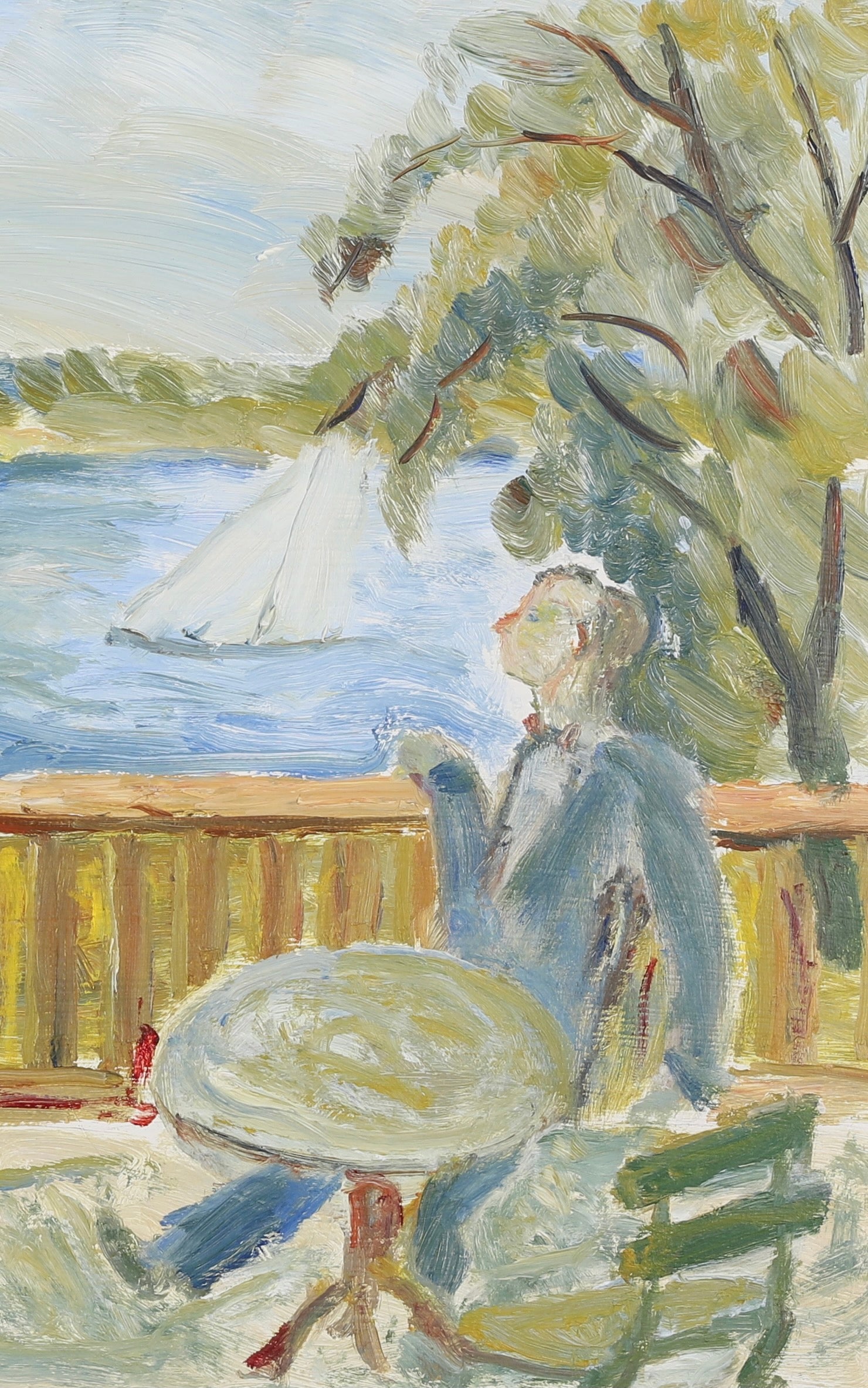 Vintage Art Room Mid Century Oil Painting  From Sweden