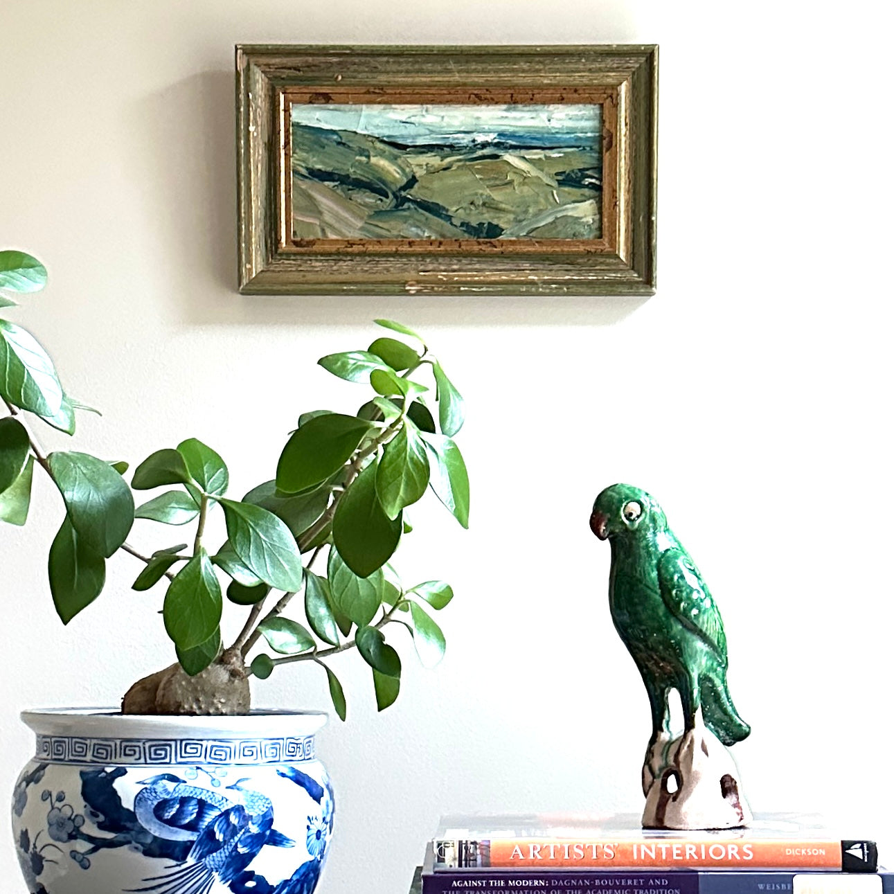 Mid Century Landscape Oil Painting From Sweden