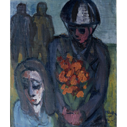 Vintage Oil Painting Original Fine Art from Sweden by A Ahlgren 1949