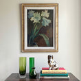 Load image into Gallery viewer, Vintage Mid Century Still Life Oil Painting By L Janis Sweden