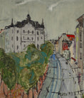 Load image into Gallery viewer, Mid Century Original Parisian Cityscape Oil Painting From Sweden