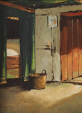 Load image into Gallery viewer, Mid Century Interior Oil Painting From Sweden By VO Schnach