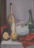 Load image into Gallery viewer, Vintage Mid Century Oil Painting by B Hillgrund from Sweden 1952