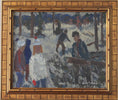 Load image into Gallery viewer, Mid Century Original Winterscape Oil Painting From Sweden