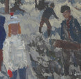 Load image into Gallery viewer, Mid Century Original Winterscape Oil Painting From Sweden