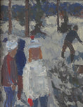Load image into Gallery viewer, Mid Century Original Winterscape Oil Painting From Sweden