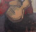 Load image into Gallery viewer, Mid Century Original Portrait -The Guitar Player- Oil Painting From Sweden