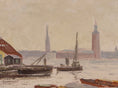 Load image into Gallery viewer, Mid Century Original Cityscape Oil Painting From Sweden