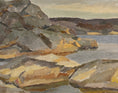 Load image into Gallery viewer, Vintage Mid Century Seascape Oil Painting By A Ivar Sweden