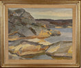 Load image into Gallery viewer, Vintage Mid Century Seascape Oil Painting By A Ivar Sweden