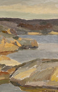 Load image into Gallery viewer, Vintage Mid Century Seascape Oil Painting By A Ivar Sweden