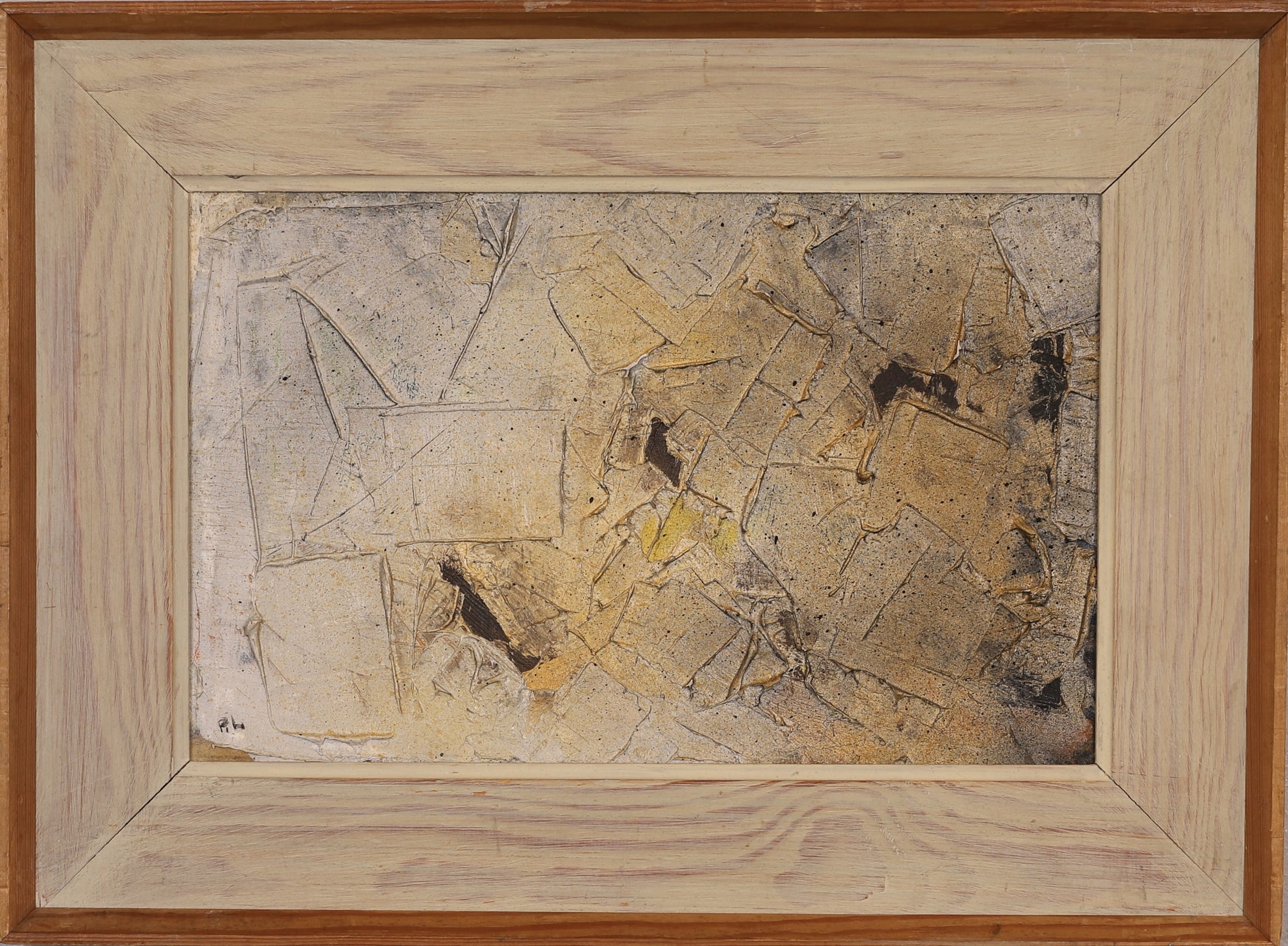 Mid Century Abstract Oil Painting -Crete- From Sweden