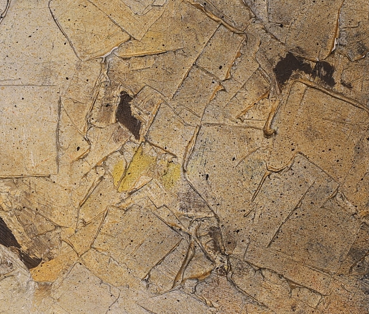 Mid Century Abstract Oil Painting -Crete- From Sweden