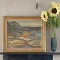 Load image into Gallery viewer, Vintage Mid Century Seascape Oil Painting By A Ivar Sweden