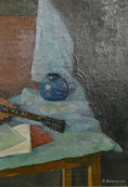 Load image into Gallery viewer, Vintage Art Room Mid Century Still Life Oil Painting From Sweden