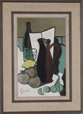 Load image into Gallery viewer, Vintage Art Still Life Mid Century Oil Painting From Sweden JP Luttre