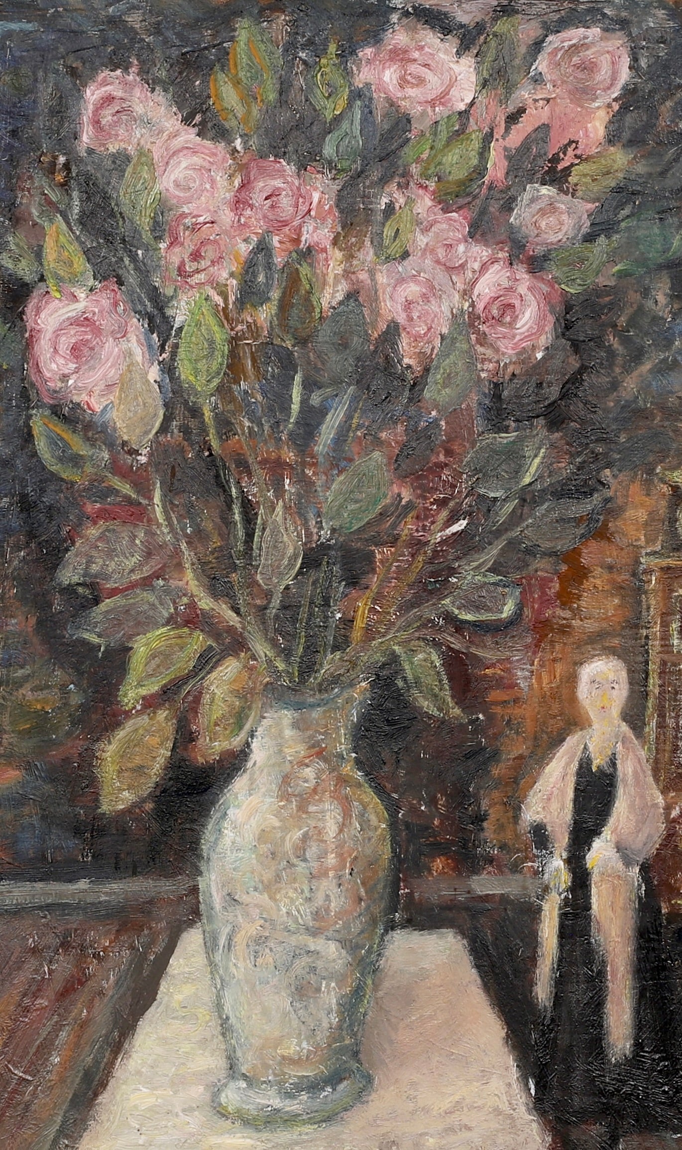 Mid Century Interior Oil Painting From Sweden By A Berg