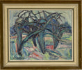 Load image into Gallery viewer, Mid Century Original Winterscape Oil Painting From Sweden