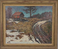 Load image into Gallery viewer, Mid Century Original Landscape Oil Painting From Sweden by F Pars