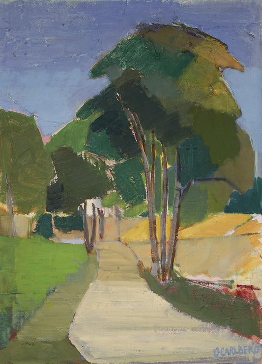 Colorful Vintage Original Landscape Oil Painting From Sweden