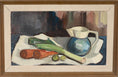Load image into Gallery viewer, Vintage Mid Century Oil Painting Kitchen Still Life From Sweden 1962