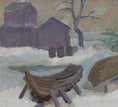 Load image into Gallery viewer, Vintage Art Room Mid Century Seascape Oil Painting From Sweden