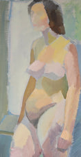 Load image into Gallery viewer, Swedish Vintage Figure Oil Painting From Sweden By S Larsson 1955