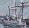 Load image into Gallery viewer, Mid Century Original Sailboat Oil Painting From Sweden