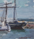 Load image into Gallery viewer, Mid Century Original Sailboat Oil Painting From Sweden