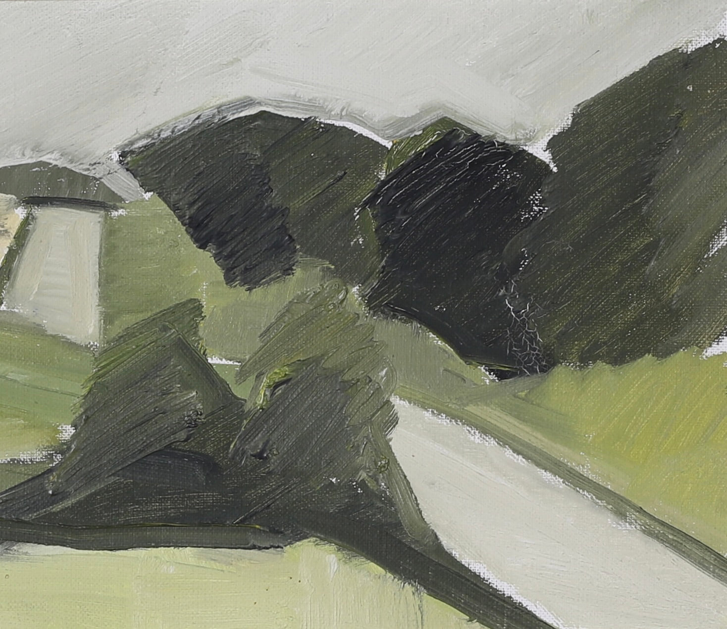 Mid Century Landscape Oil Painting By A Erwö Sweden