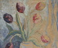Load image into Gallery viewer, Mid Century Original Still Life Oil Painting of Tulips From Sweden