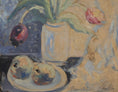 Load image into Gallery viewer, Mid Century Original Still Life Oil Painting of Tulips From Sweden