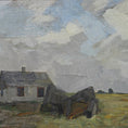 Load image into Gallery viewer, Vintage Art Room Mid Century Original Oil Painting from Sweden
