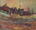 Load image into Gallery viewer, Mid Century Abstract Landscape Oil Painting From Sweden