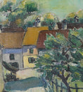 Load image into Gallery viewer, Vintage Village Oil Painting Dated 1934 from Sweden