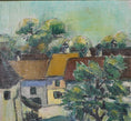 Load image into Gallery viewer, Vintage Village Oil Painting Dated 1934 from Sweden