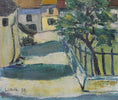 Load image into Gallery viewer, Vintage Village Oil Painting Dated 1934 from Sweden