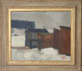 Load image into Gallery viewer, Mid Century Winterscape Oil Painting 1952