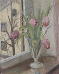 Load image into Gallery viewer, Vintage Art Still Life Mid Century Oil Painting From Sweden