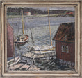 Load image into Gallery viewer, Mid Century Seascape Oil Painting By T Torstensson From Sweden 1937