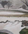 Load image into Gallery viewer, Mid Century Spring Landscape Oil Painting From Sweden