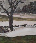 Load image into Gallery viewer, Mid Century Spring Landscape Oil Painting From Sweden