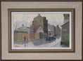 Load image into Gallery viewer, Mid Century Original Cityscape Oil Painting From Sweden By E Skans