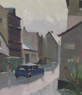Load image into Gallery viewer, Mid Century Original Cityscape Oil Painting From Sweden By E Skans