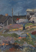 Load image into Gallery viewer, Vinatge Original Coastal Oil Painting From Sweden