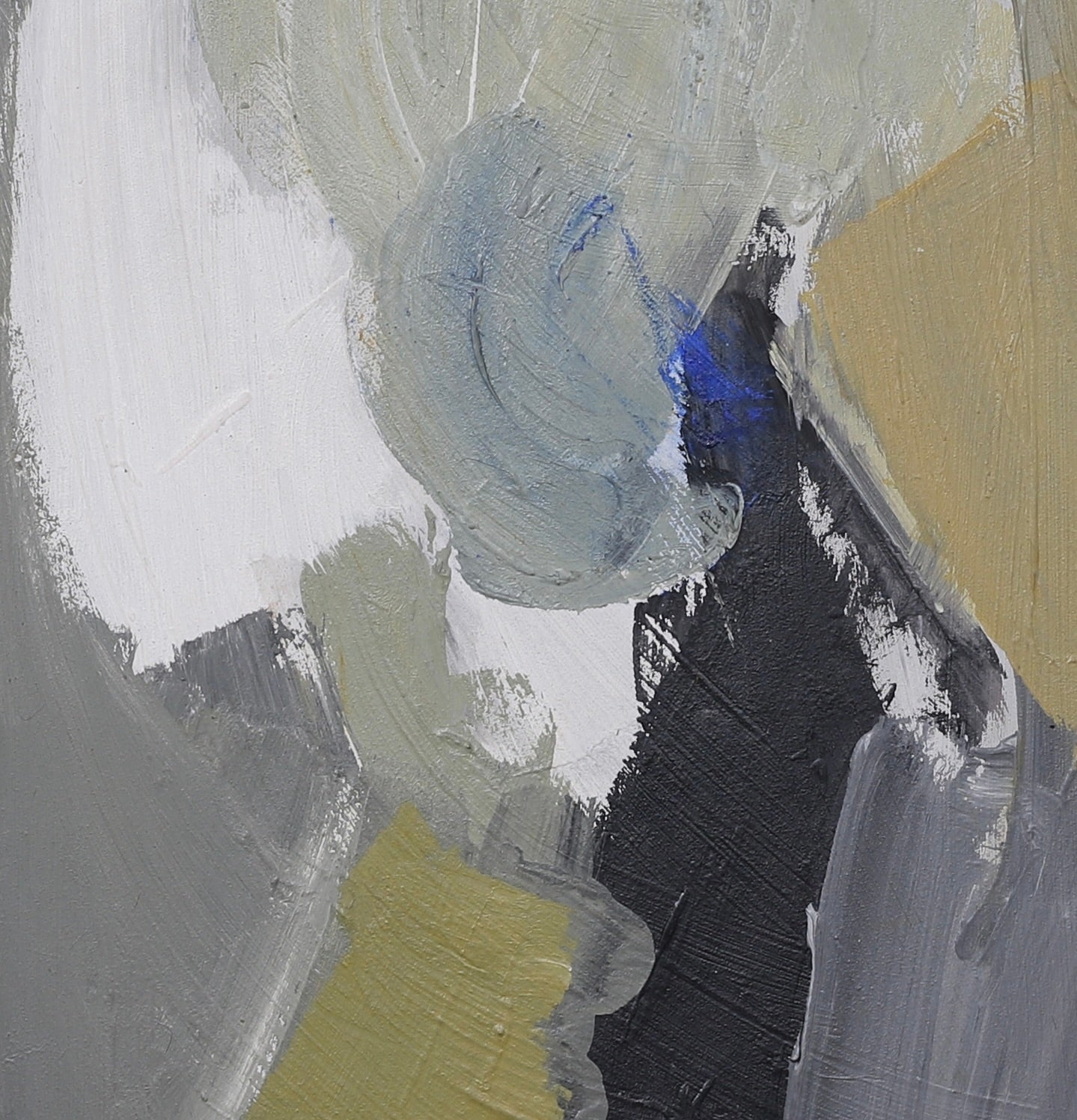 Mid Century Abstract Oil Painting From Sweden