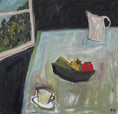 Load image into Gallery viewer, Swedish Mid Century Vintage Art Still Life Oil Painting