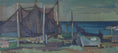 Load image into Gallery viewer, Mid Century Original Coastal Oil Painting From Sweden