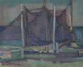 Load image into Gallery viewer, Mid Century Original Coastal Oil Painting From Sweden