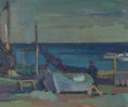Load image into Gallery viewer, Mid Century Original Coastal Oil Painting From Sweden
